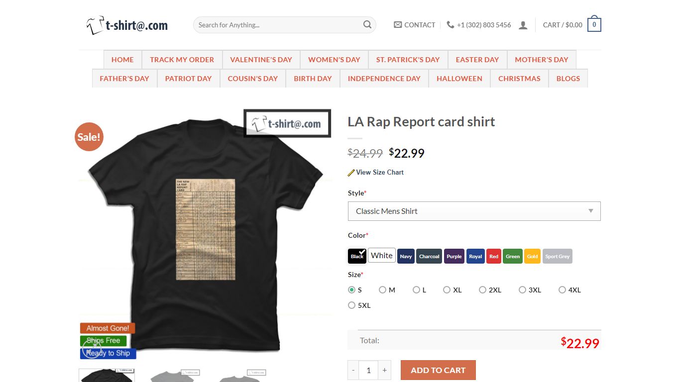 LA Rap Report card shirt - T-Shirt AT Fashion LLC